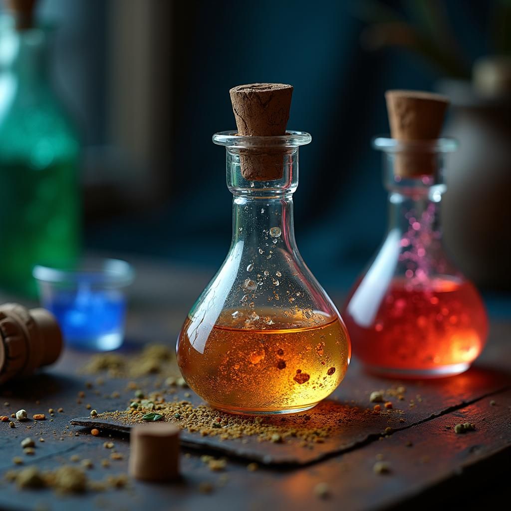 Enchanting Magical Potions on Alchemist Workbench