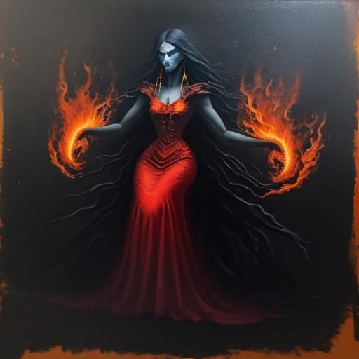 Surreal Dance with a Shadow in Dreamlike Scene