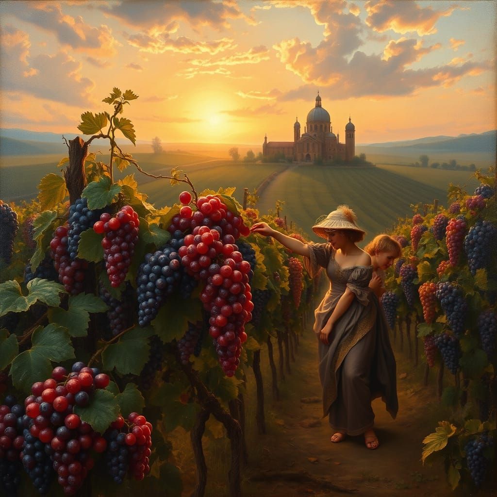 Rococo Masterpiece of Vineyard Bliss