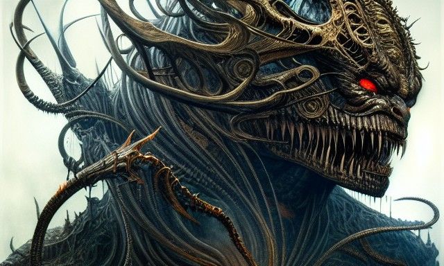 Epic Balrog Portrait in Dark Fantasy Style