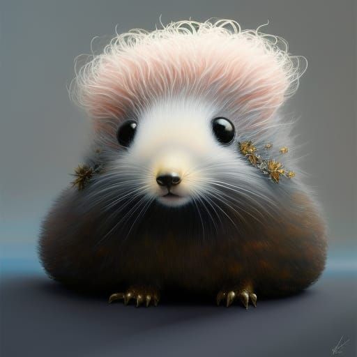 Adorable 3D Hedgehog Portrait in Sinister Woods