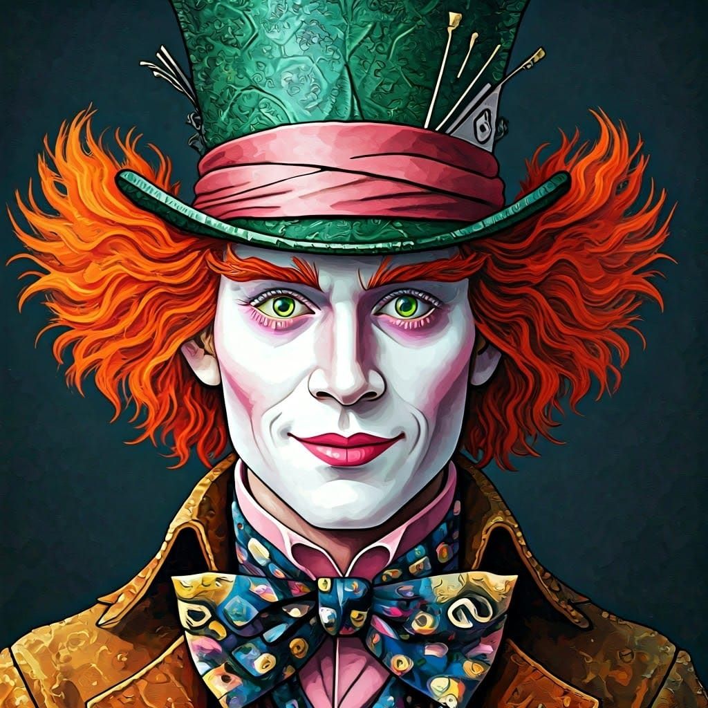 Mad Hatter Tea Cup Mosaic