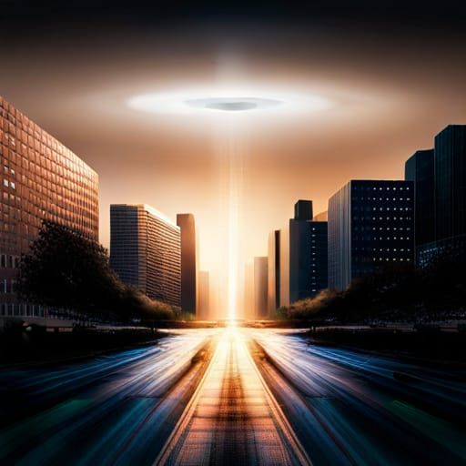 UFO Descends Over Houston in Eerie Glow