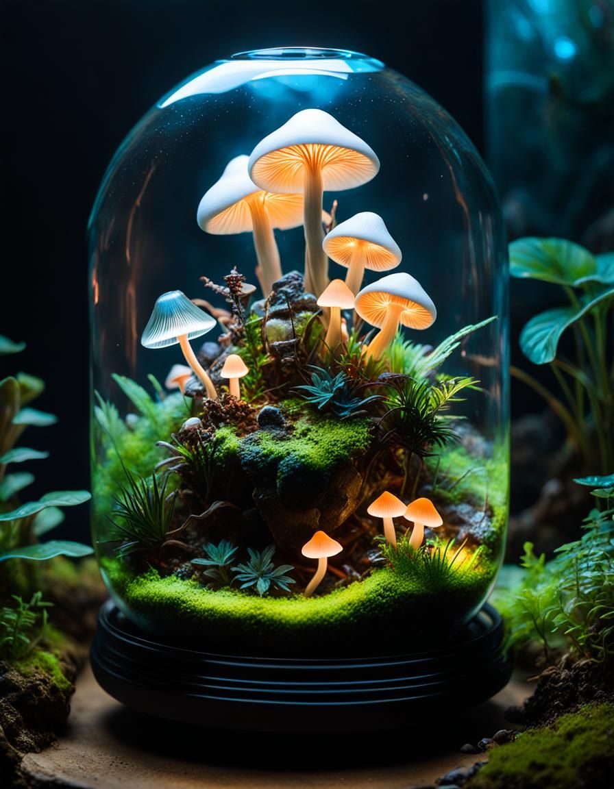 Terrarium Shrine of the Mushroom People