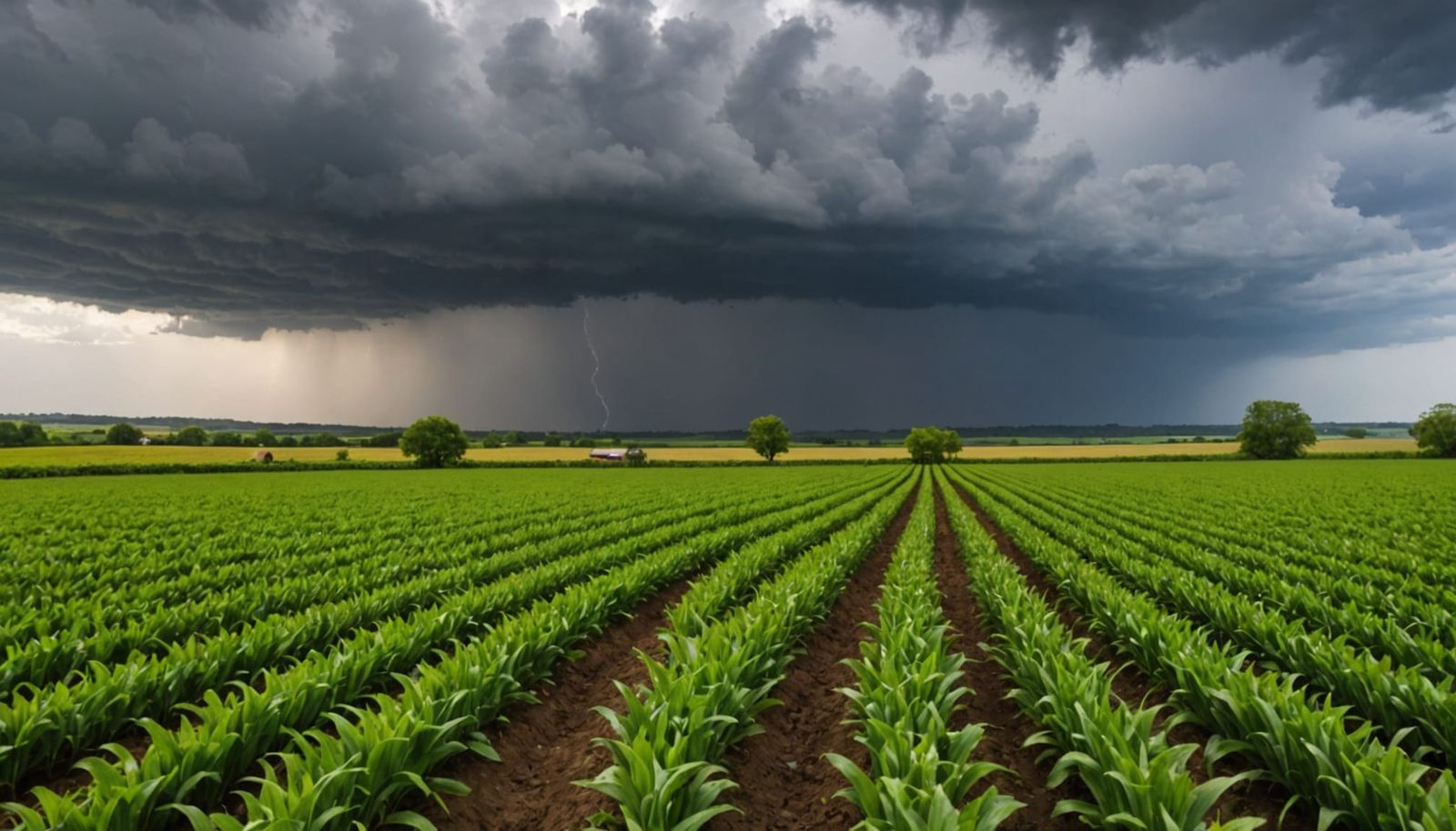 Spring Storms in Vibrant Watercolor Style