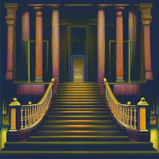 Majestic Staircase Ascending to the Sky