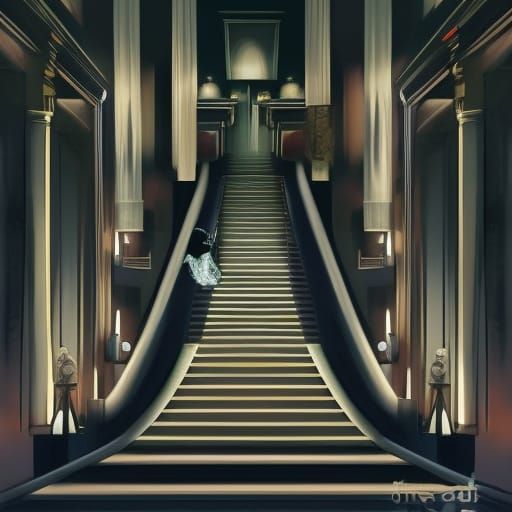 Majestic Staircase to Heaven: Digital Art