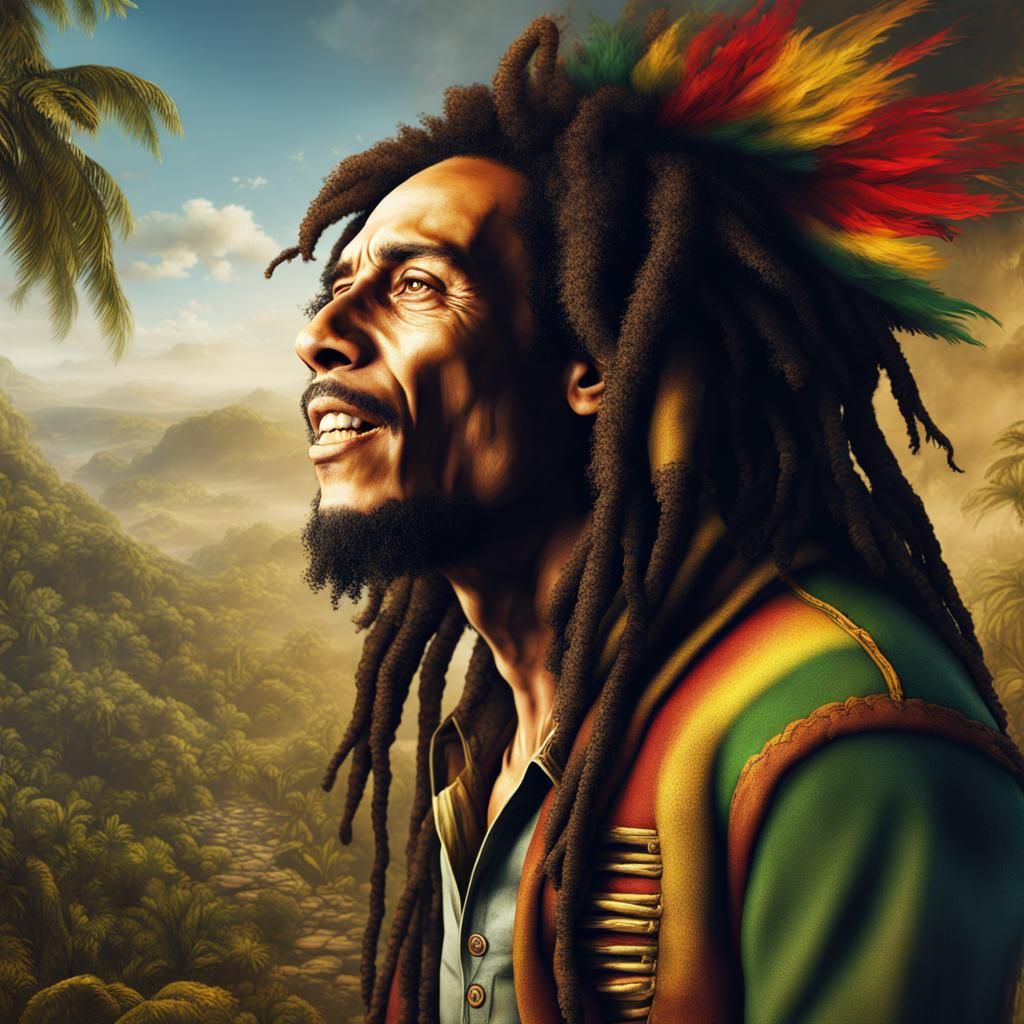 Bob Marley Down Under: Detailed Matte Painting