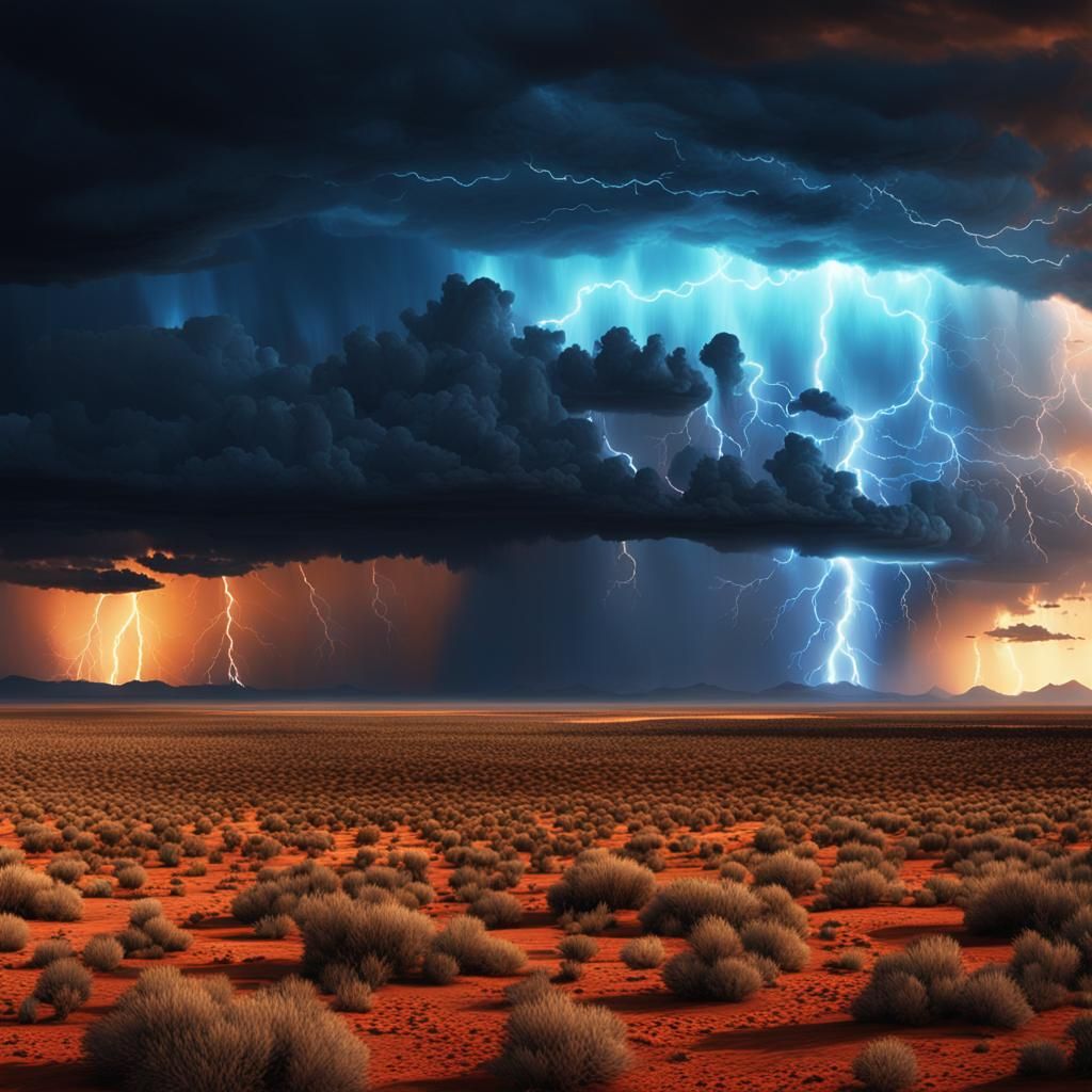 Epic Stormscape in Apocalyptic Digital Art Style