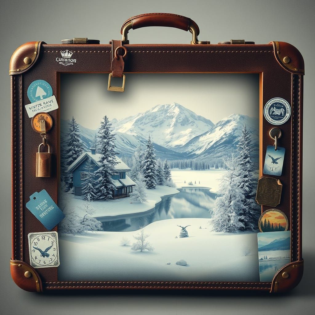 Whimsical Winter Wonderland in Vintage Style