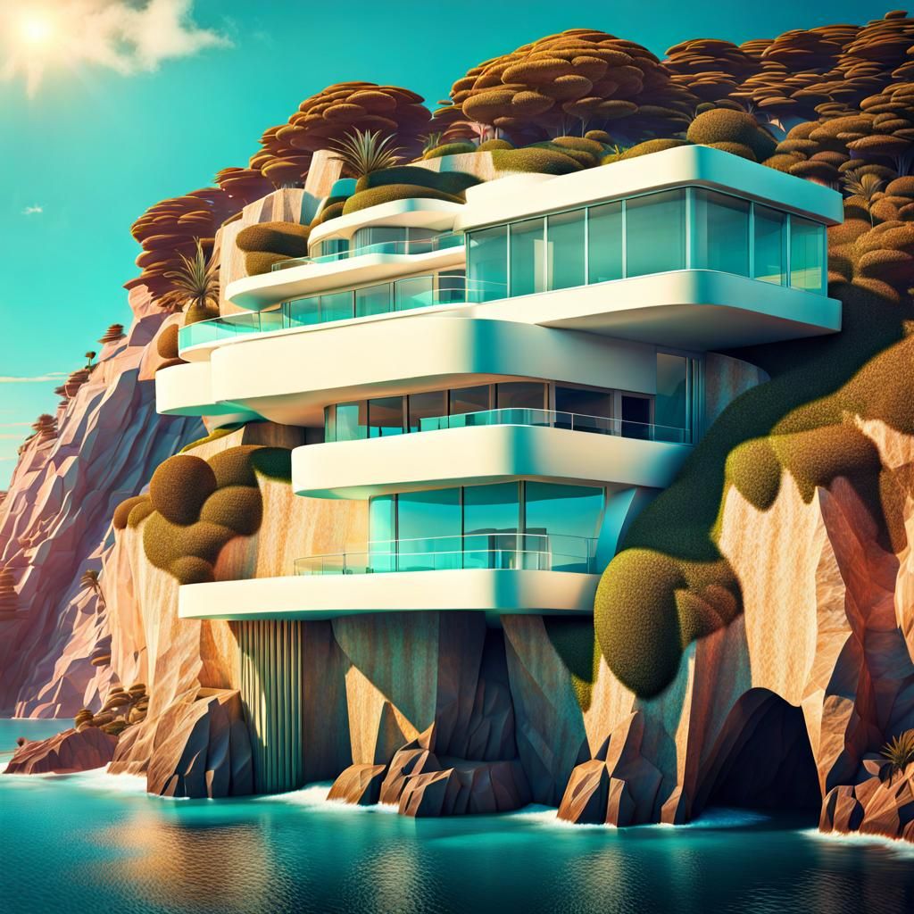 Futuristic mansion