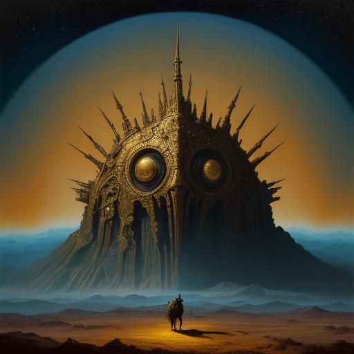 Surreal Space Minotaur Masterpiece