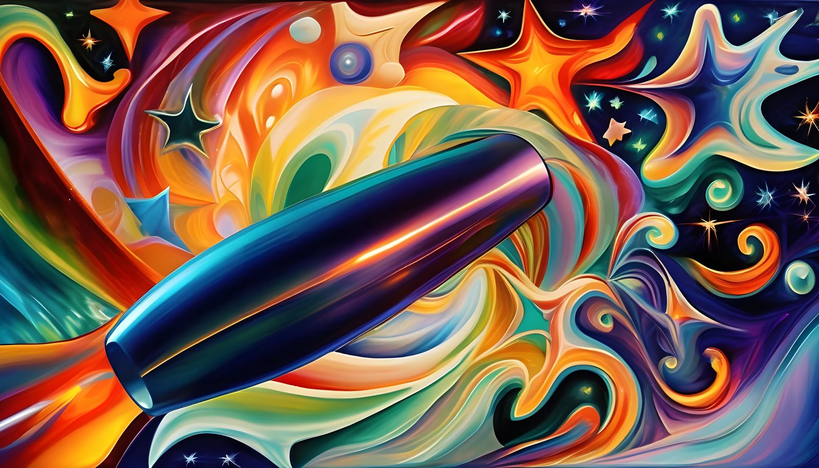 Superluminal Starship Racing Through Cosmic Vortex