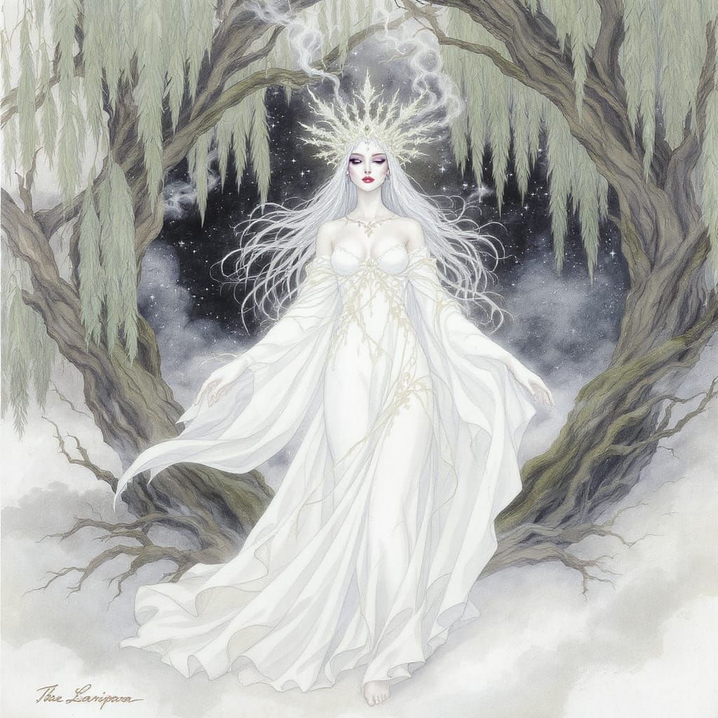 Queen of Sorrow in Watercolor Willow Palace