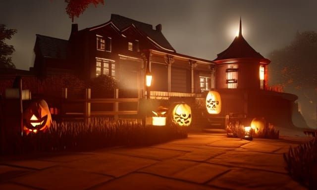 Halloween Trick or Treat in Hyperrealism