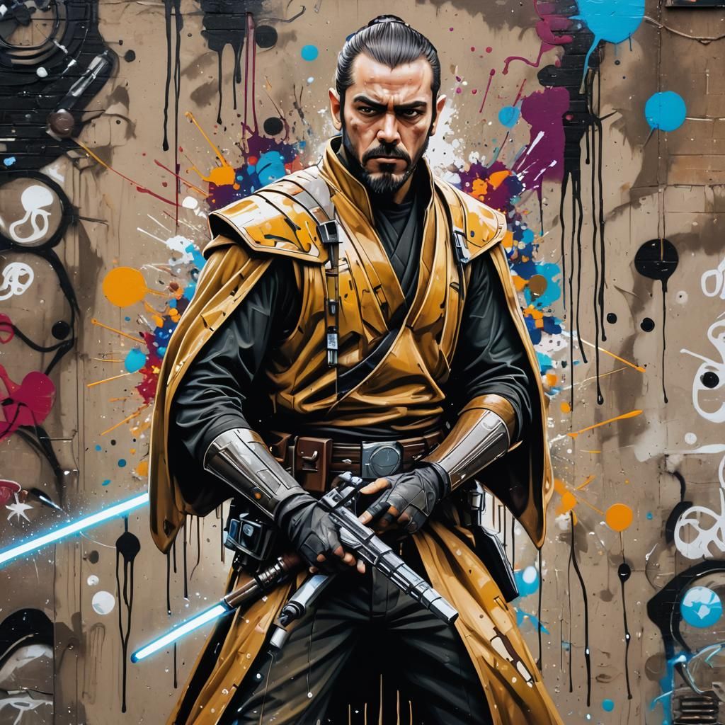 Kanan Jarrus as Colorful Graffiti Art