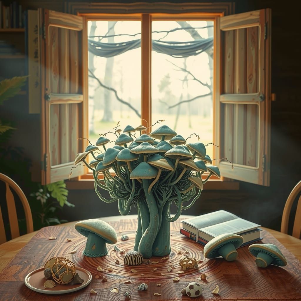 Ancient Birch Trees Enchant a Swedish Cabin