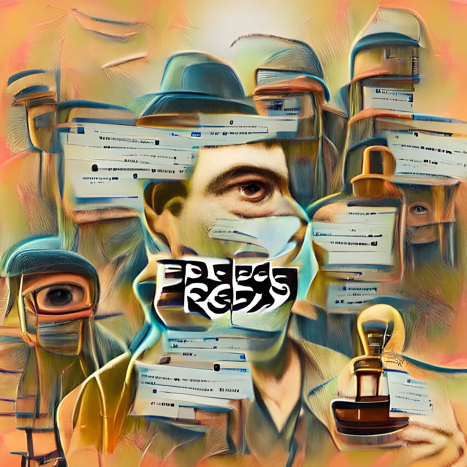 Digital Protest: Information Liberation Artwork