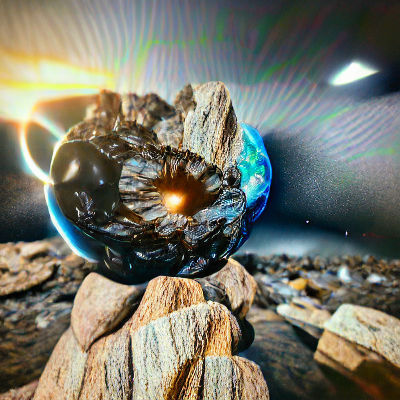 Planetary Collision Creates Explosion in Hyperreal 3D