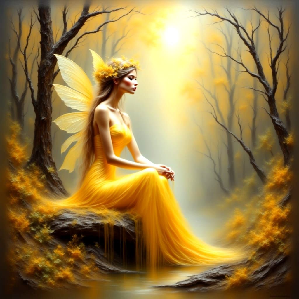 Canary Yellow Fairy Tale Beauty
