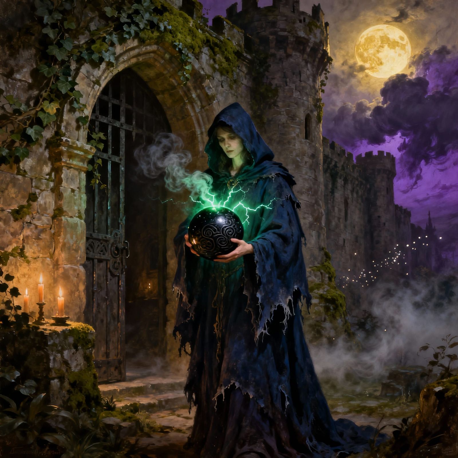 Sorceress at Castle Greyskull in Dutch Golden Age Style