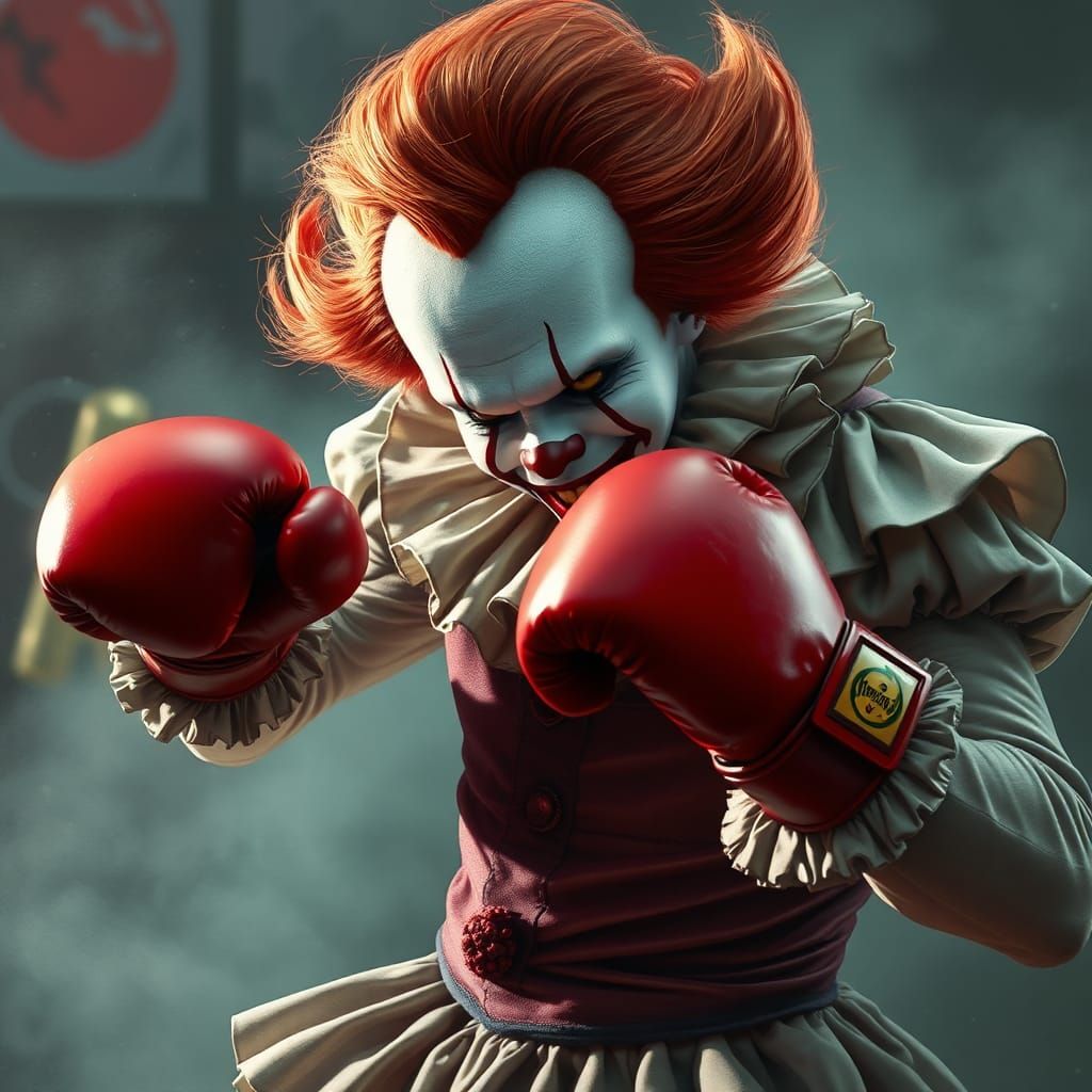 Pennywise Punches Joker: Ethereal Fantasy Boxing Match