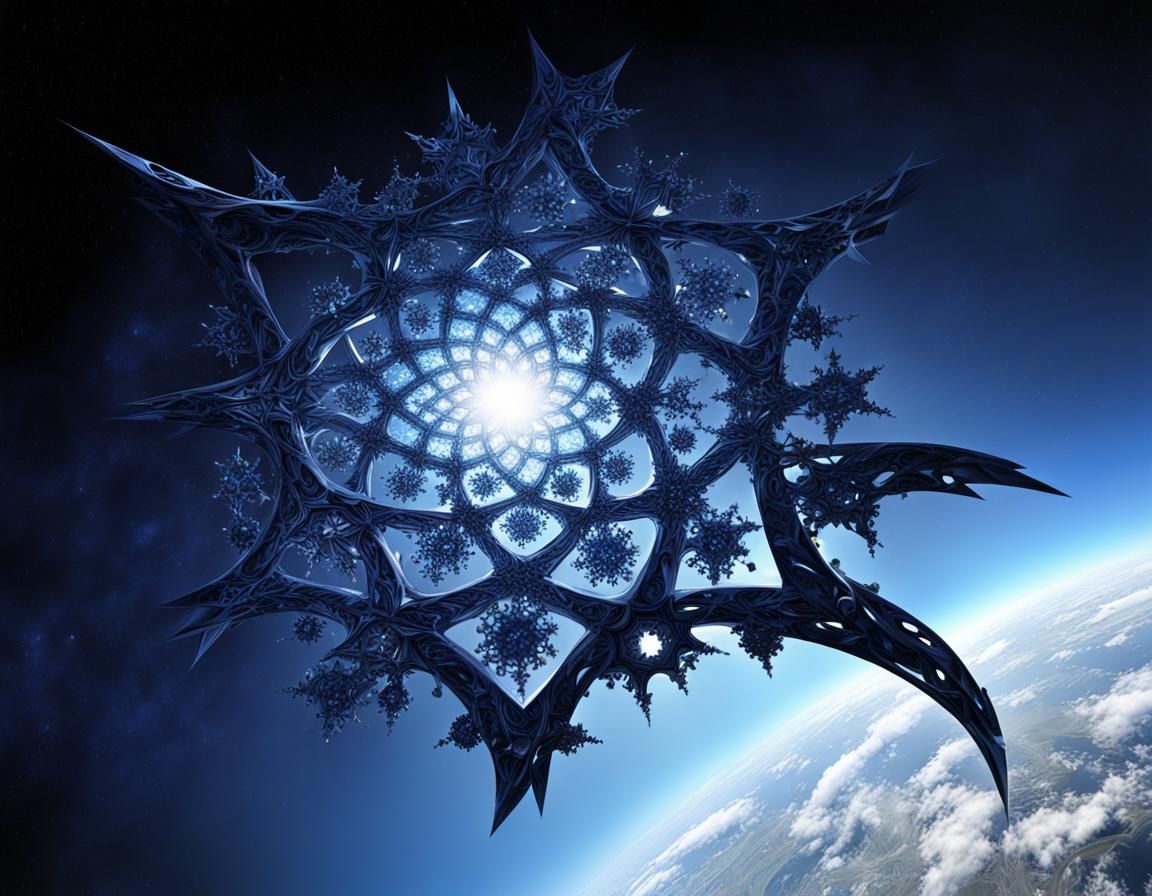 Realistic Fractal Starscape with Asymmetrical Structures
