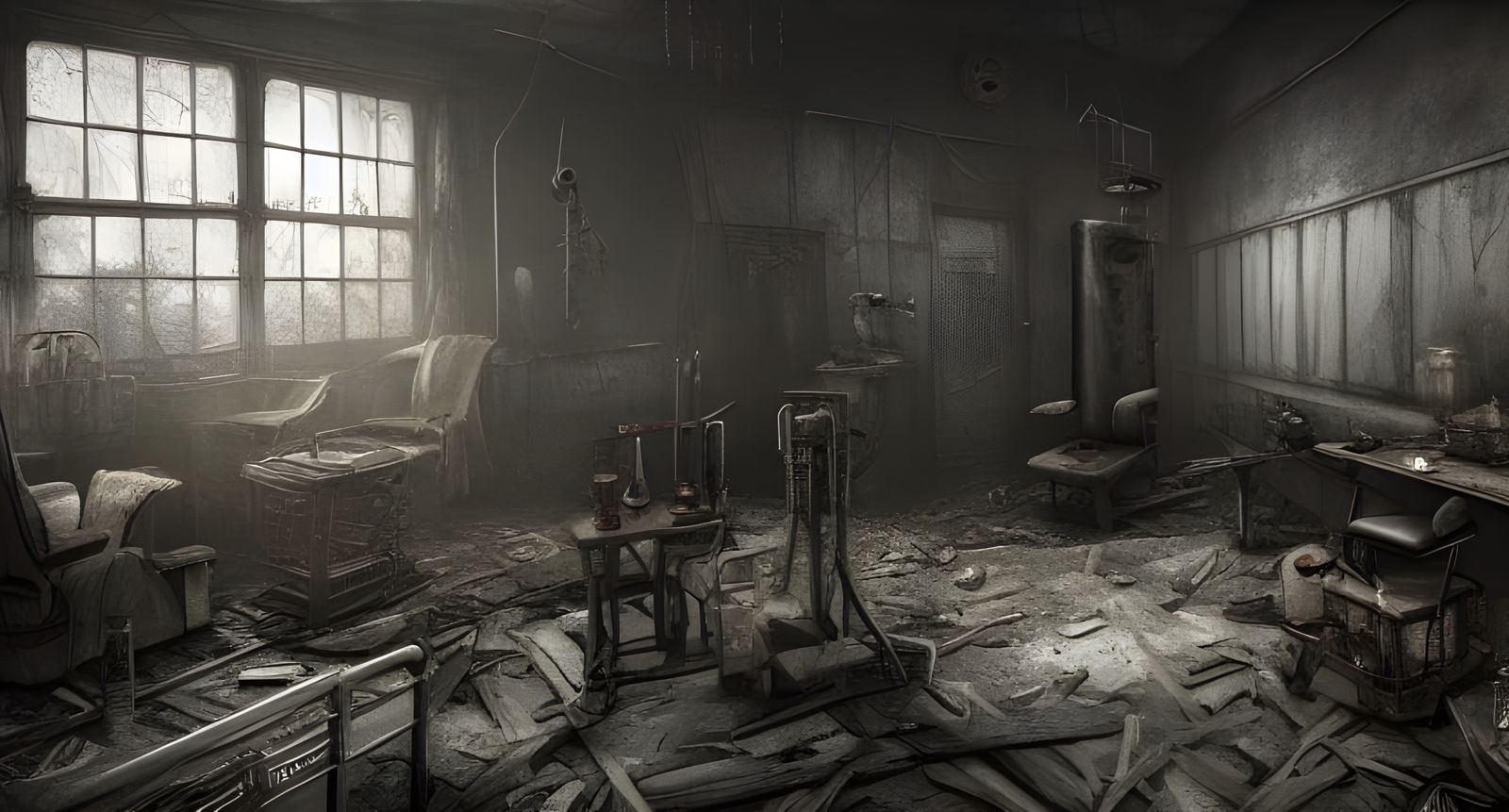 Dark Post-Apocalyptic Hospital in Unreal Engine 5