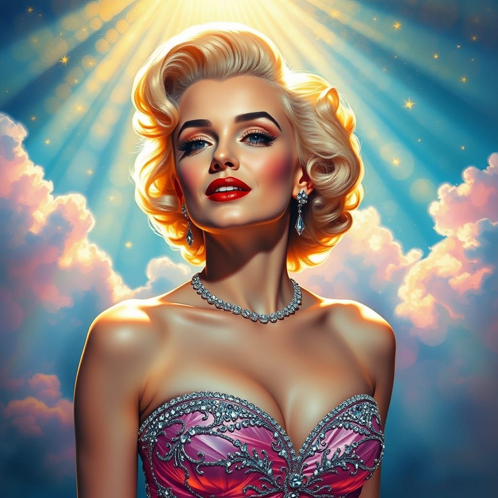 Ethereal Marilyn Monroe Radiates Under Oscar Spotlight