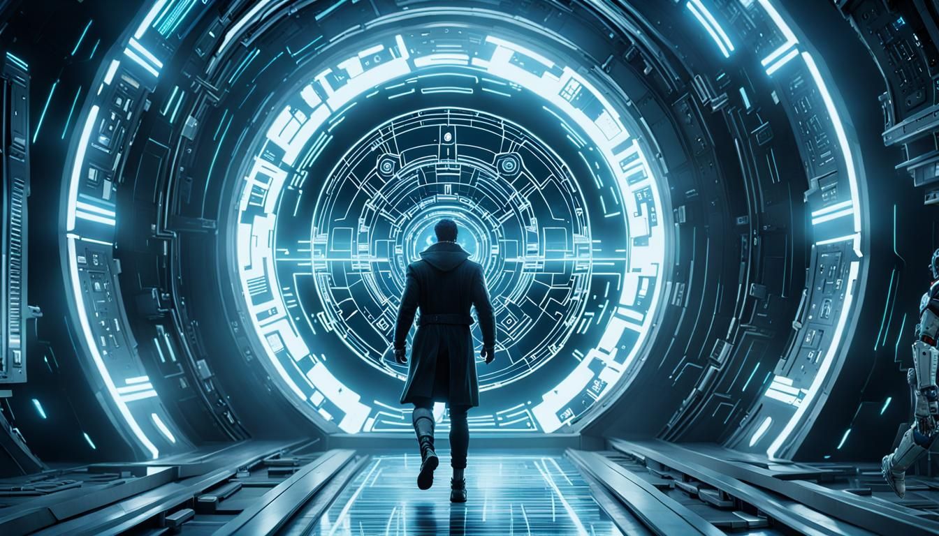 Cyborg Netrunner Runs Through AI Coding Portal