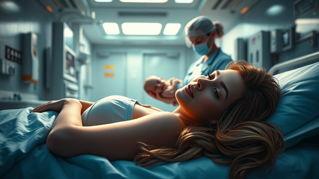 Surreal Hospital Scene in Unreal Engine 5 Style