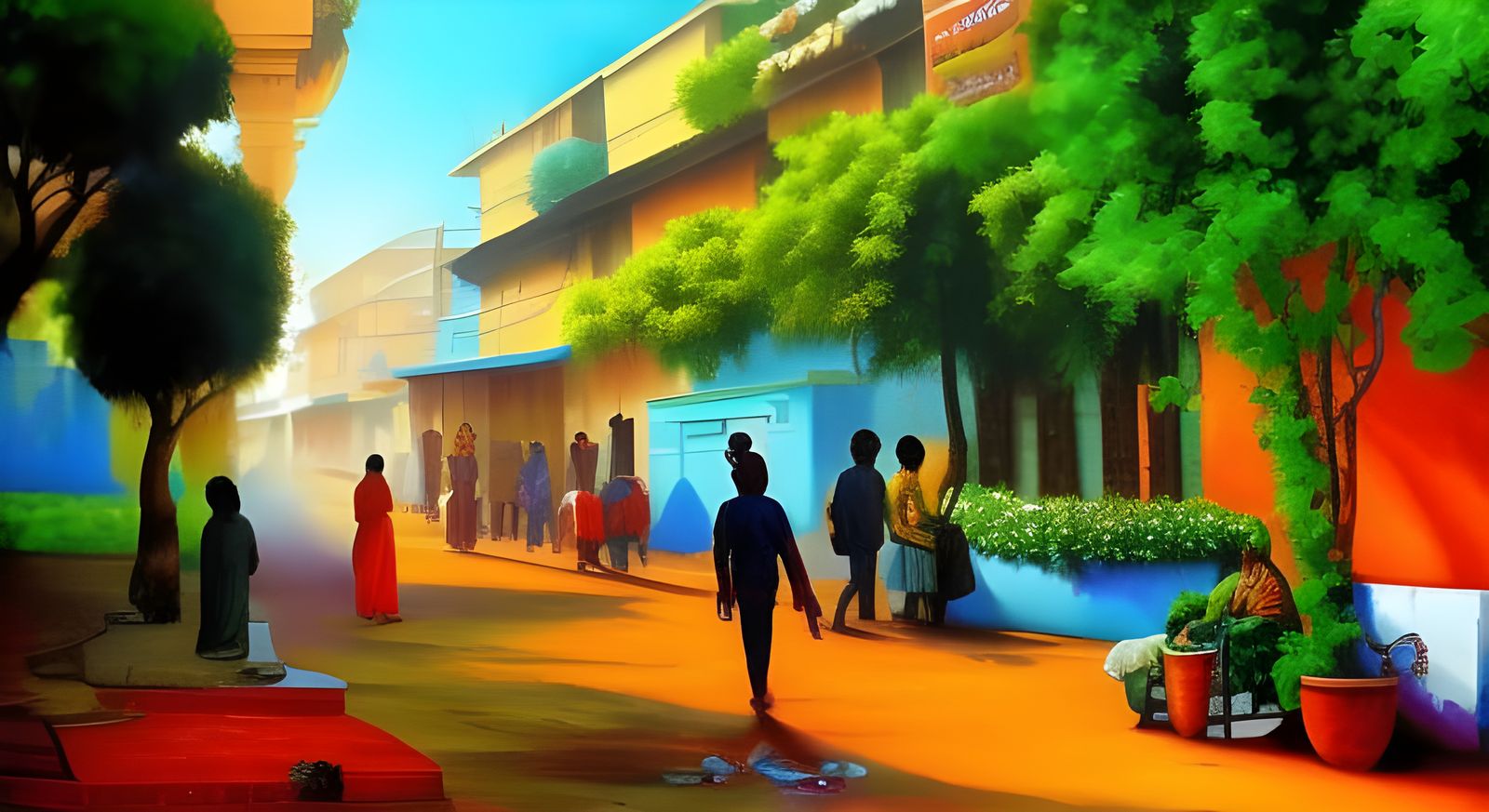 Good Morning NC #206: India Sunrise: Kerala Mural #11