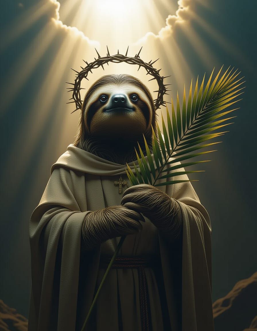 Saint Sloth Martyr in Dramatic Cinematic Light