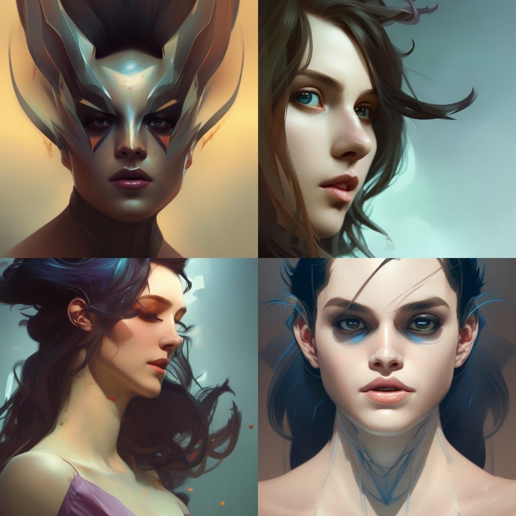 Detailed Bat Portrait in Artstation Style