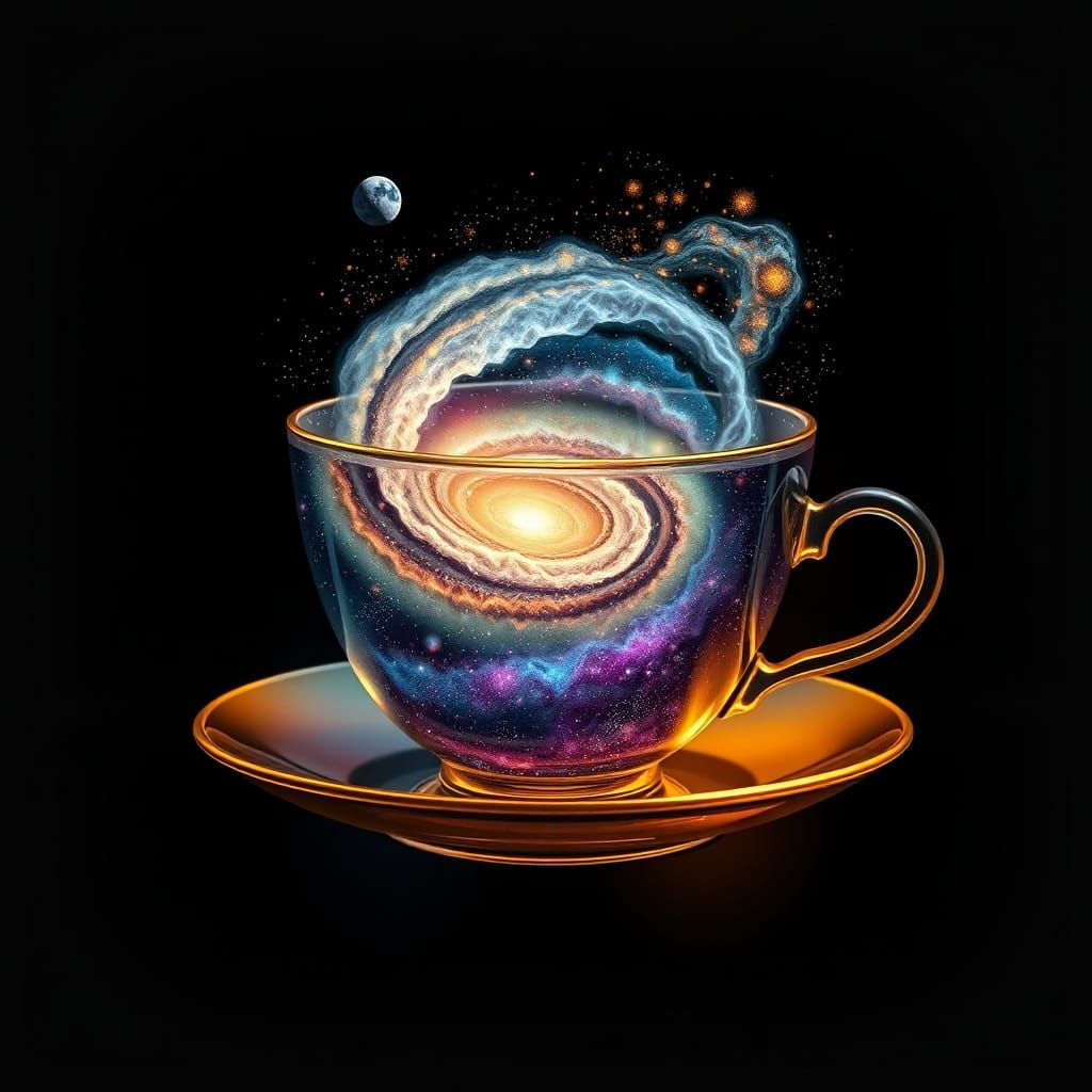 Galaxy in a Teacup: A Cosmic Wonderland