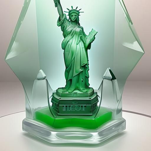 Statue of Liberty as Jell-O Sculpture