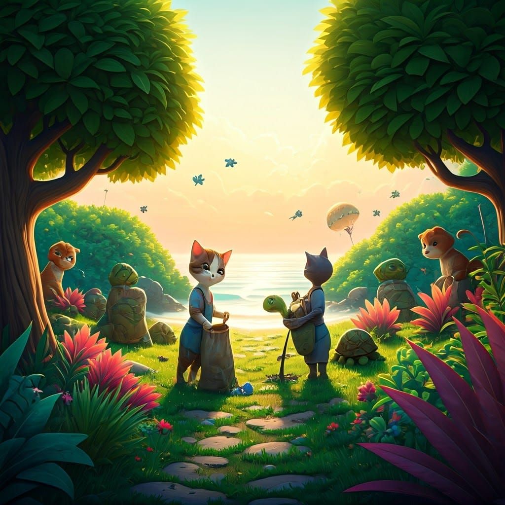 Animals Unite: A 3D Digital Art for Environmental Conservati...