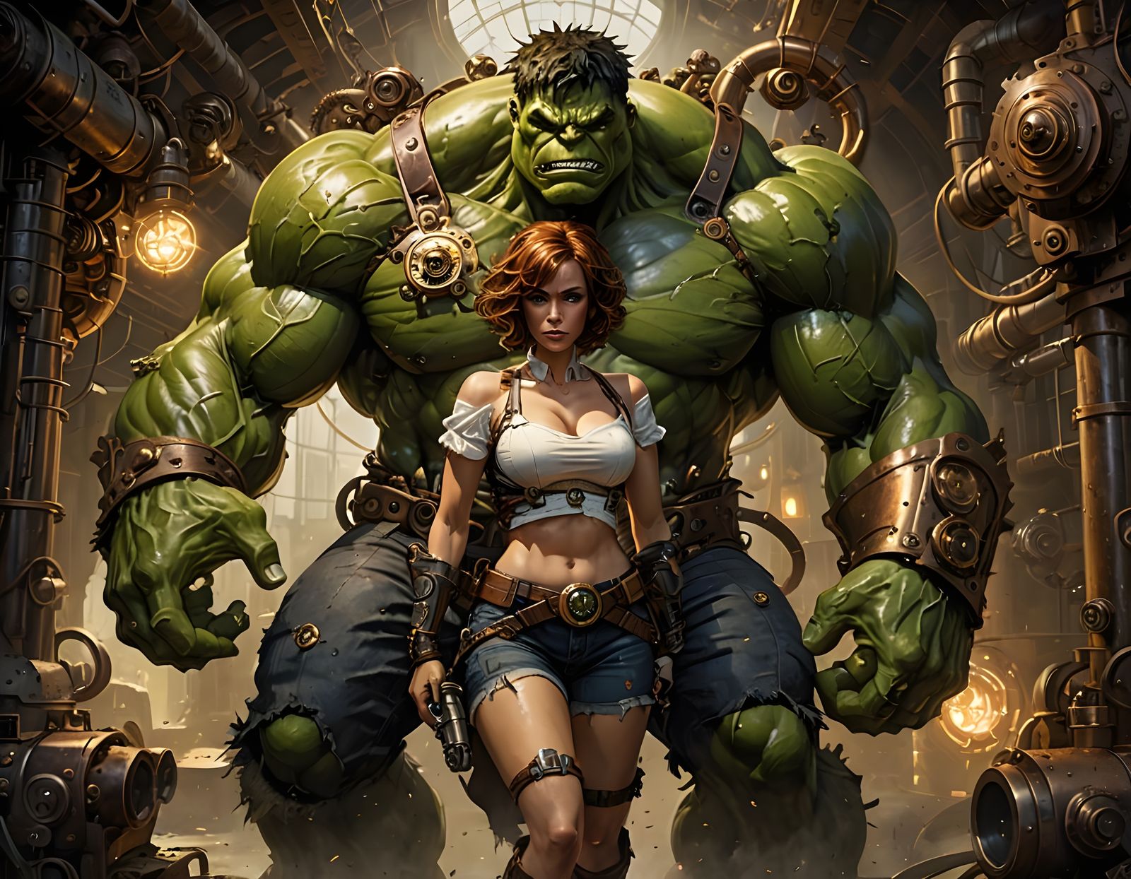 Steampunk Hulk Fantasy Art