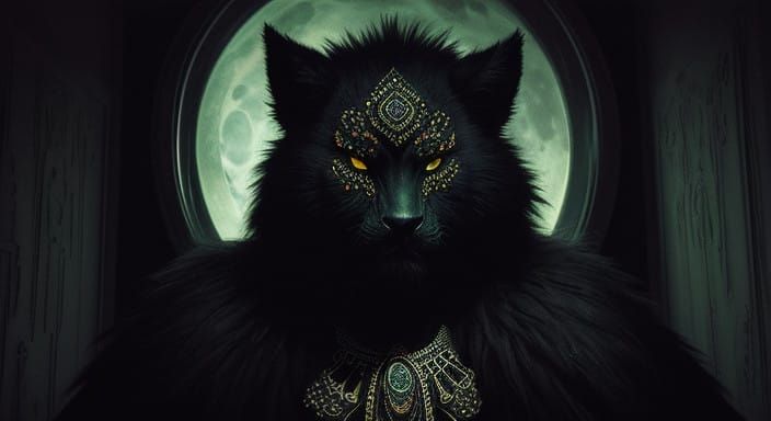 Moonlit Encounter with a Tanzanian Mythical Creature