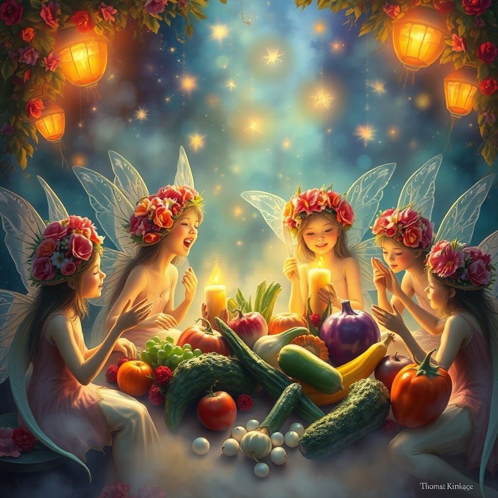 Ethereal Fae Celebrate Freedom with Enchanted Vegetable Feas...