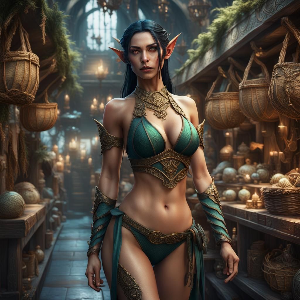 Elf Maiden in 2024 Tries on Bikinis