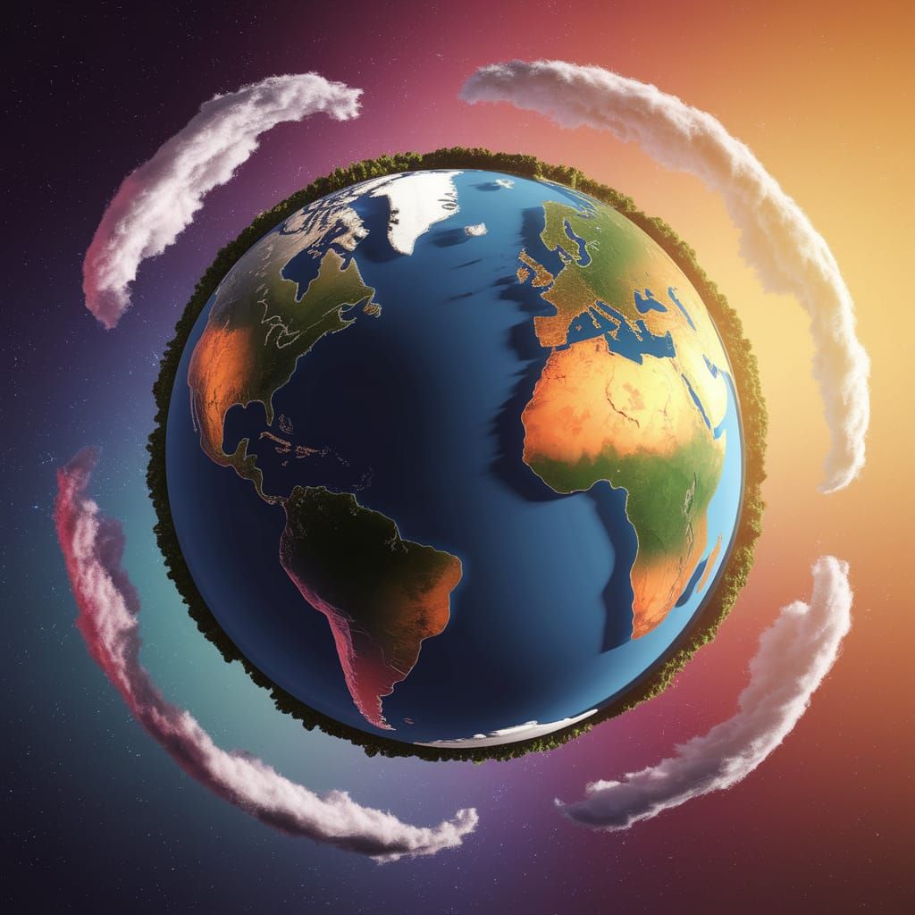 Breathtaking 3D Render of Planet Earth from Space