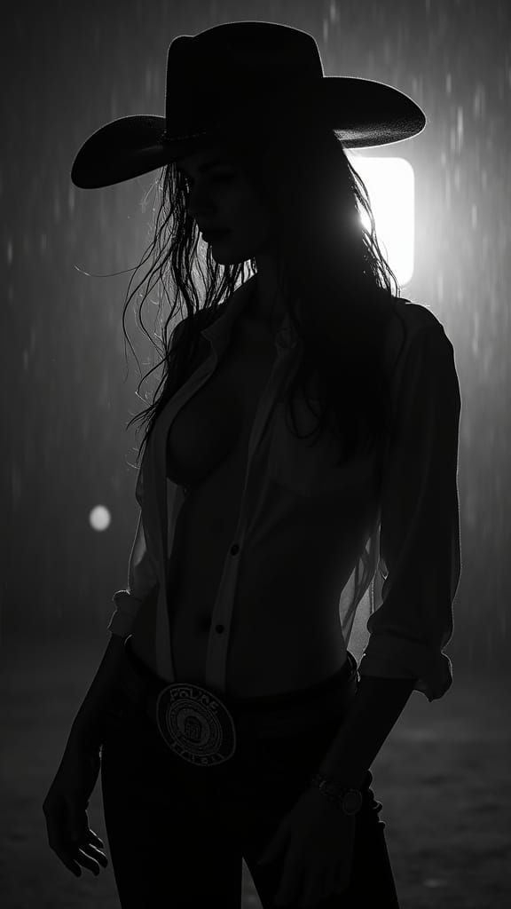 Raining in  the dark