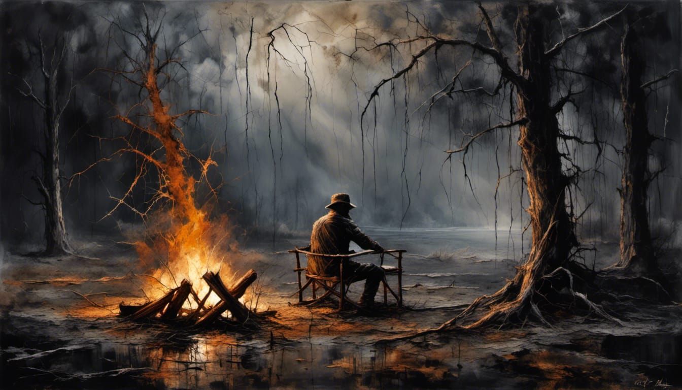 Dark Fantasy Jason Voorhees Campfire Scene