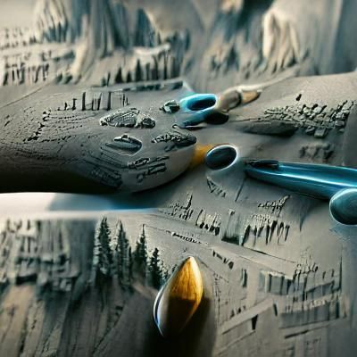 Detailed Matte Painting of Star Trek Scene