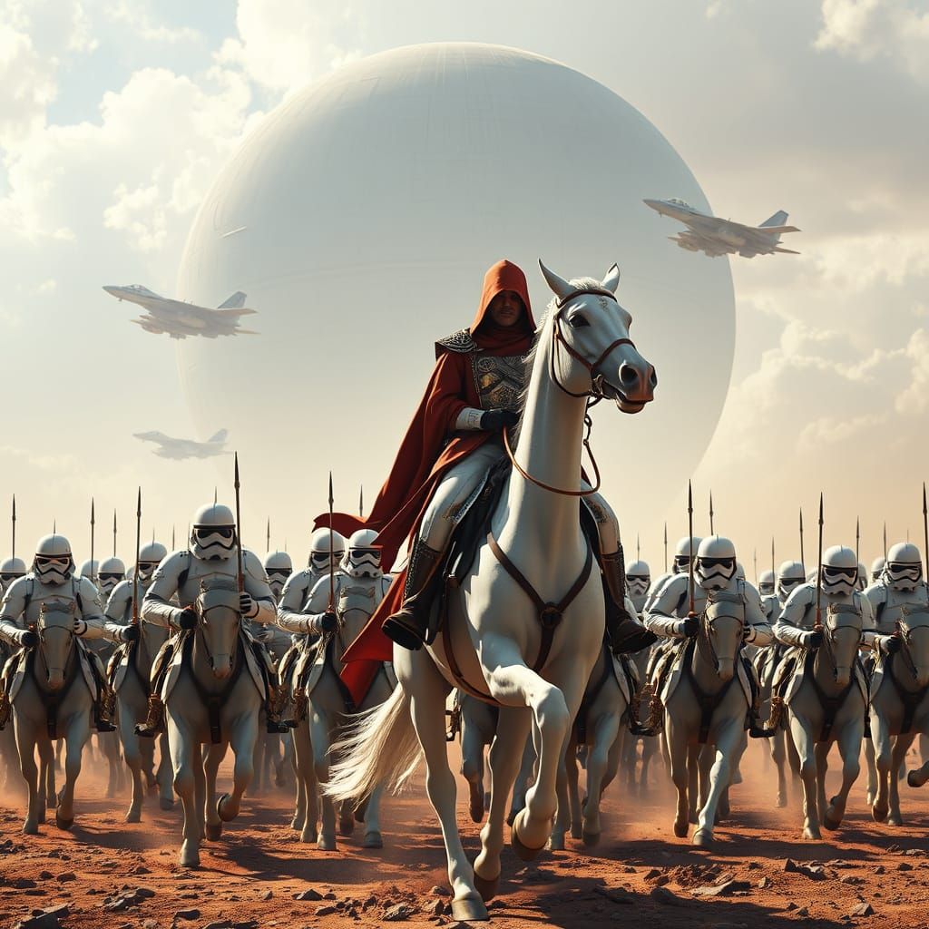 Stormtroopers Charge Death Star in Sci-Fi Battle