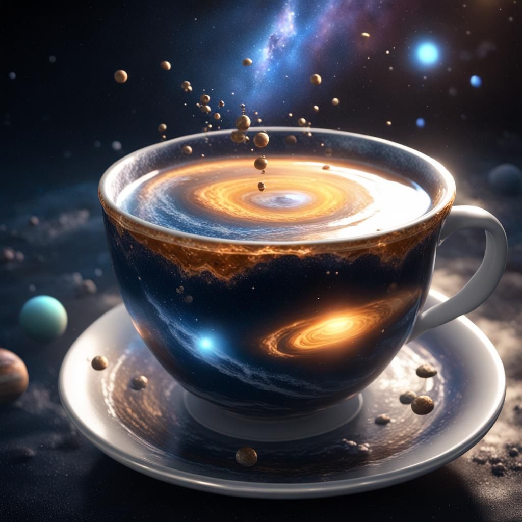 Milky Way in a Cup: 3D Cinematic Render