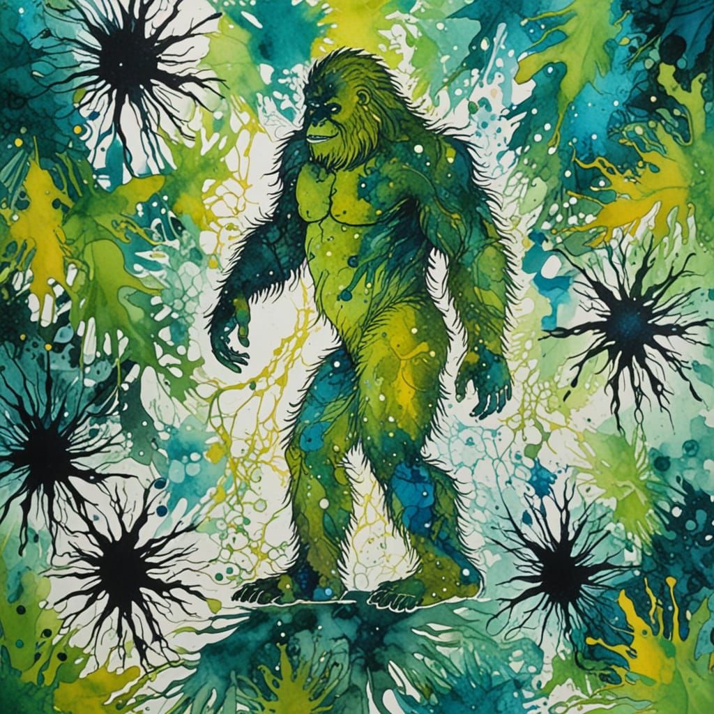Bigfoot vibrant alcohol inks are the meek and shadow accentu...