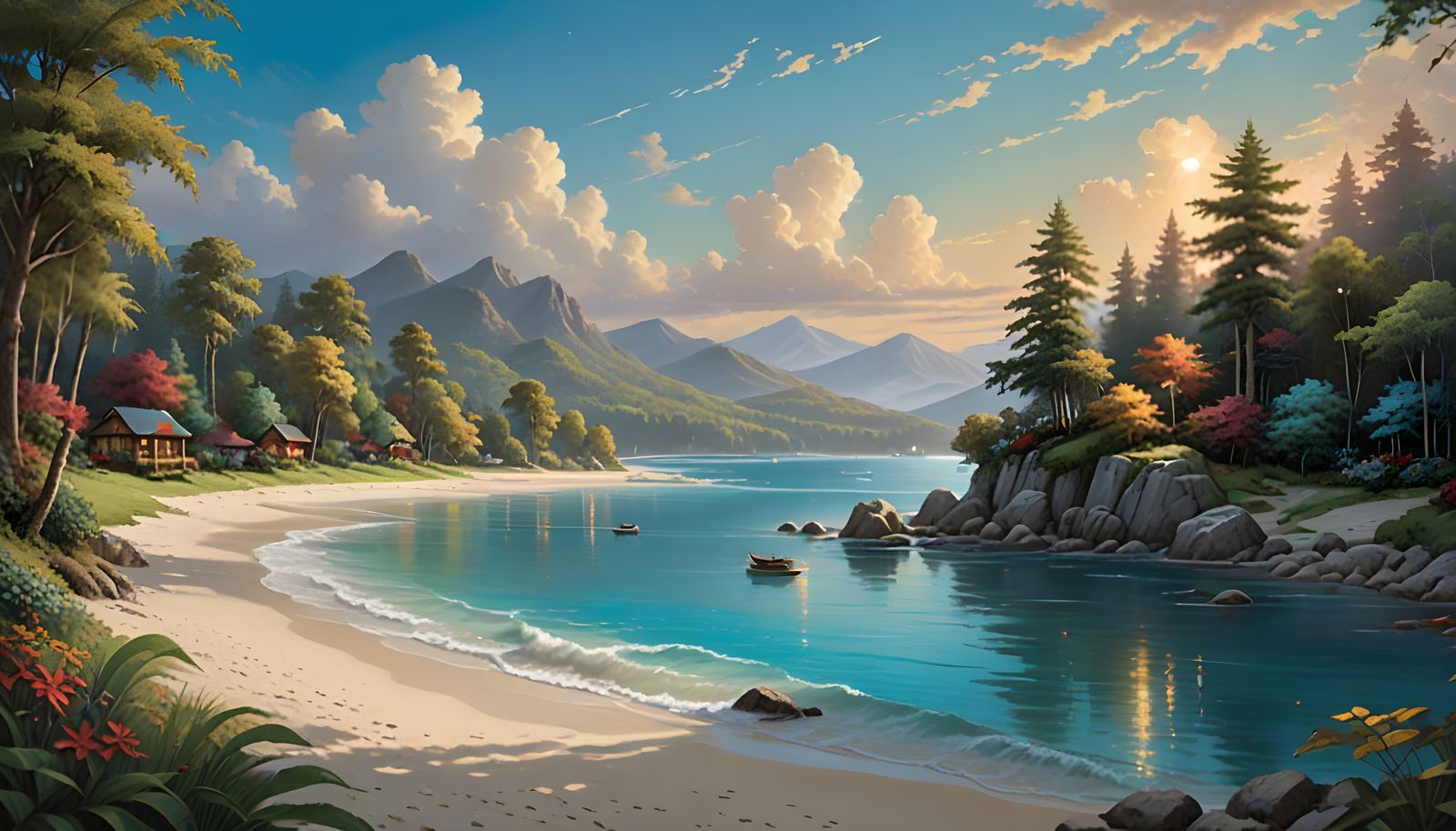 Tropical Paradise Cove in Stunning Detail