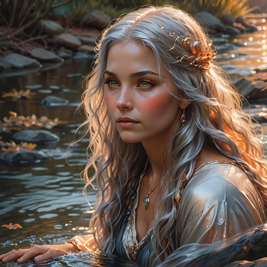 Ethereal Elf Portrait in Fantasy Art Style